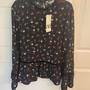 Zara blouse, size medium, New with tags